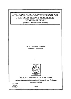 A Training Package On Geography For The Social Science Teachers At Secondary Level Kerala And Pondicherry_compressed.pdf.jpg