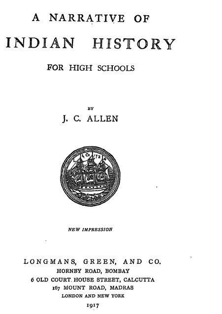 A narrative of Indian history for high schools.jpg